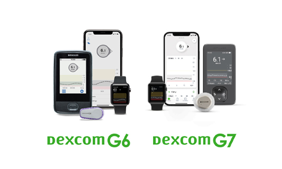 Dexcom G6 and Dexcom G7